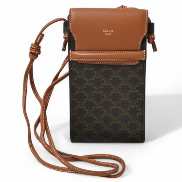 CELINE Brown 2C Shoulder Bag - Picture 1 of 11